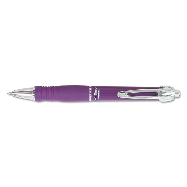 Zebra Pen Gel Pen, Violet, Medium, PK12 42680